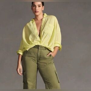 Pilcro Lime Button Down Shirt